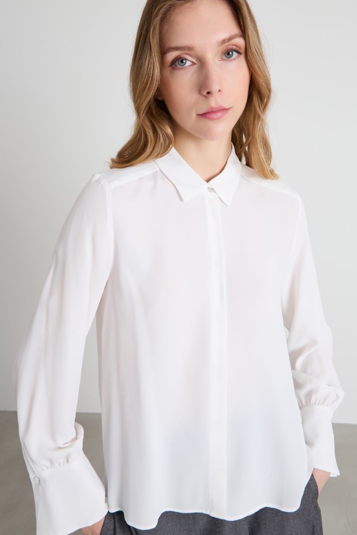 Silk-blend shirt Intrend - 4