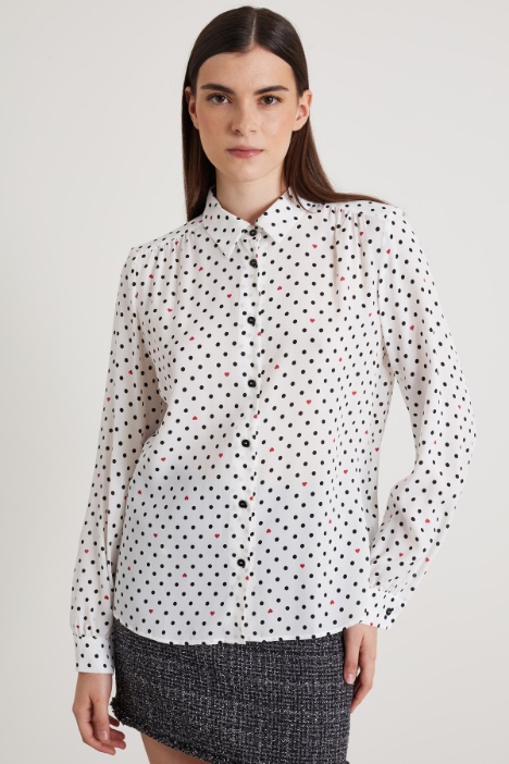 Printed crepe shirt Intrend