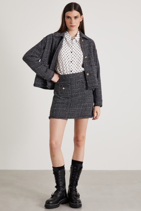 Printed crepe shirt Intrend