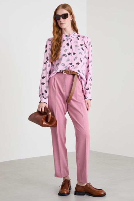 Printed crepe shirt Intrend