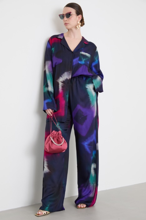 Printed twill shirt Intrend