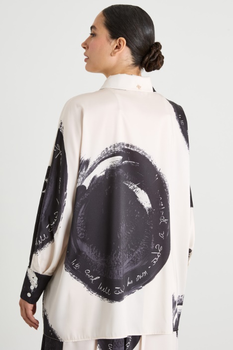 Camicia in twill stampato