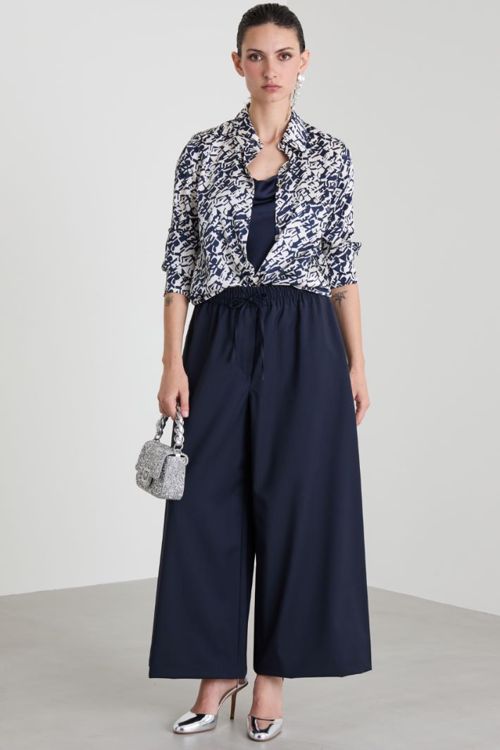 Printed twill shirt Intrend - 3