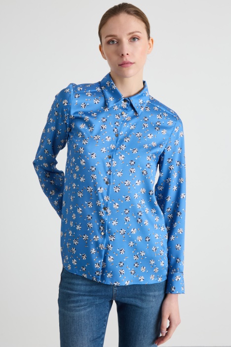 Printed twill shirt Intrend