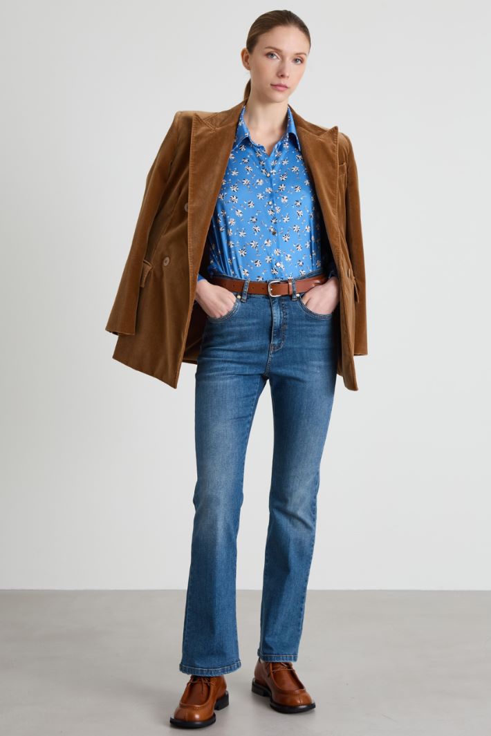 Printed twill shirt Intrend - 3
