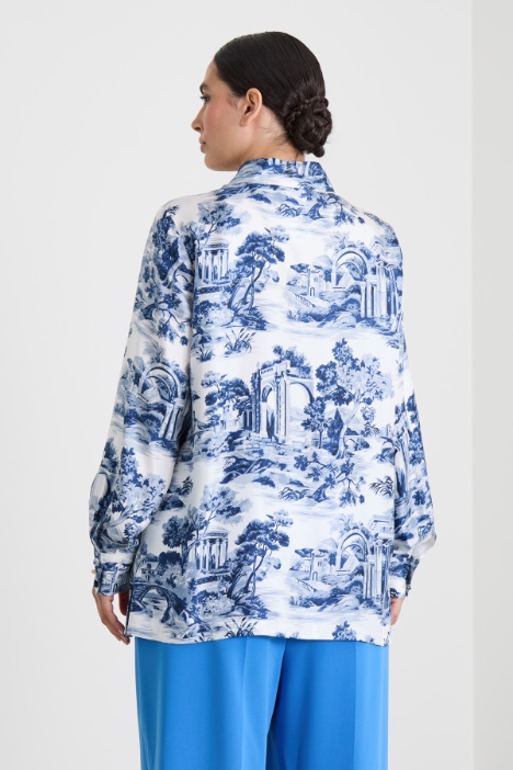 Camicia in twill di seta