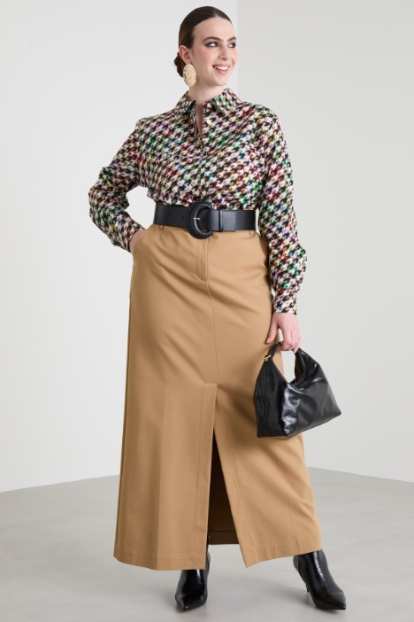 Printed poplin shirt Intrend