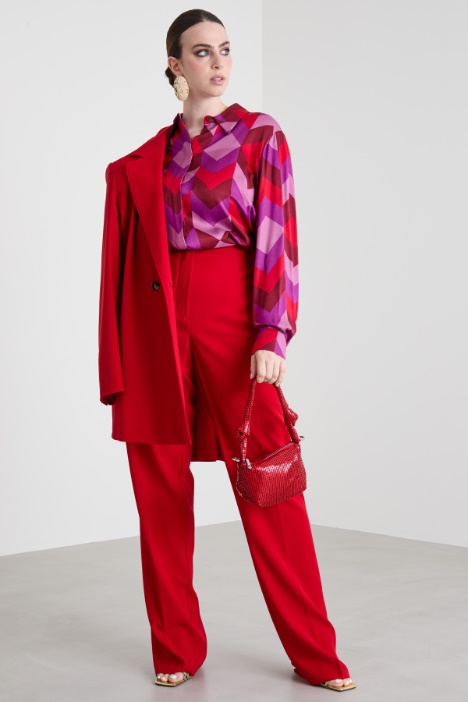 Printed twill shirt Intrend