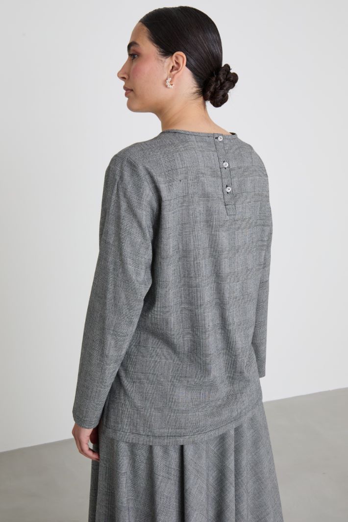 Wool batavia blouse Intrend - 2