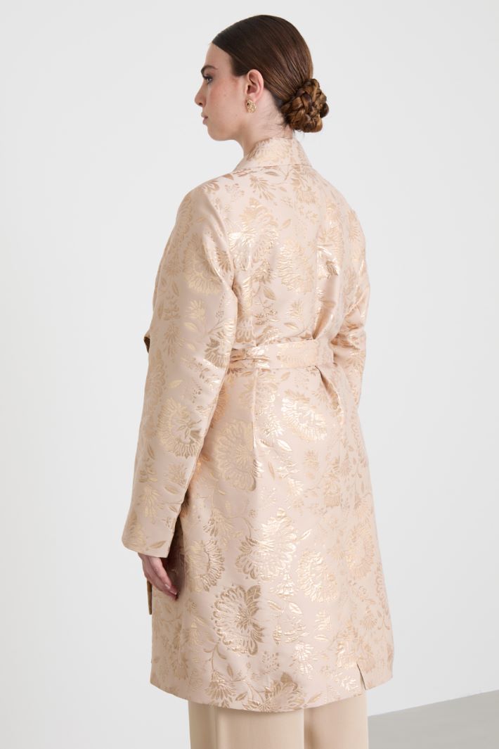 Lamé jacquard duster coat Intrend - 2