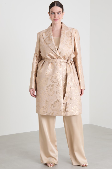 Lamé jacquard duster coat Intrend