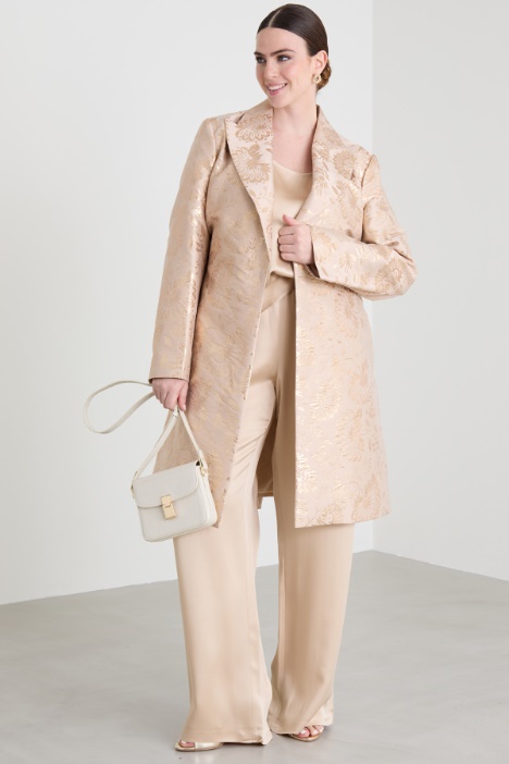 Lamé jacquard duster coat Intrend