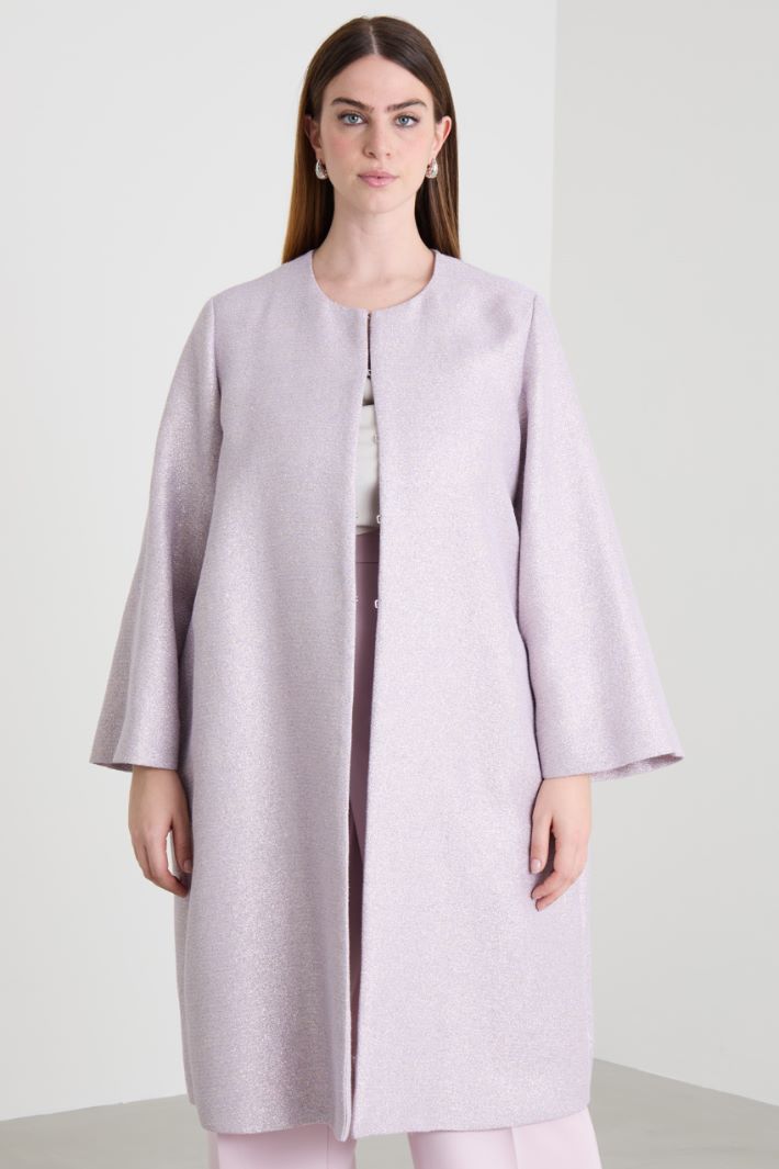 Lurex cotton duster coat Intrend