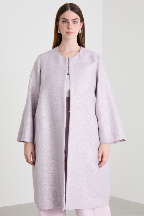 Lurex cotton duster coat Intrend