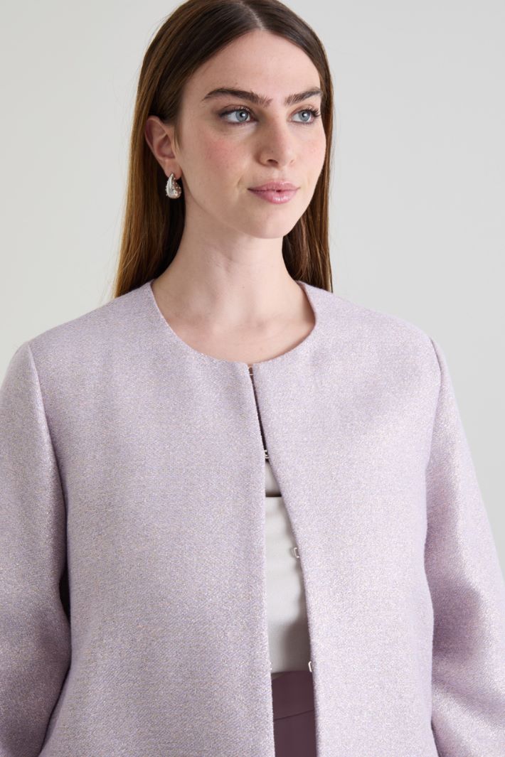 Lurex cotton duster coat Intrend - 4