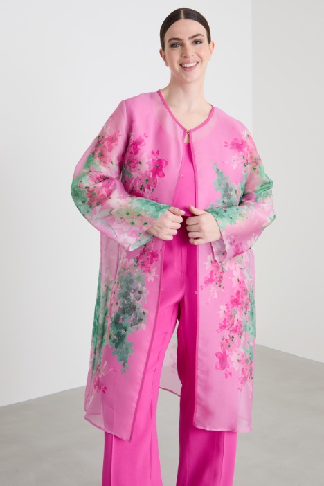 Silk organza duster coat Intrend