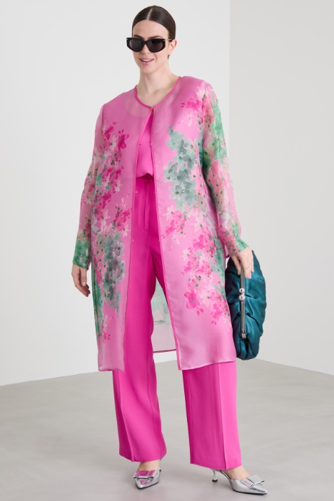 Silk organza duster coat Intrend