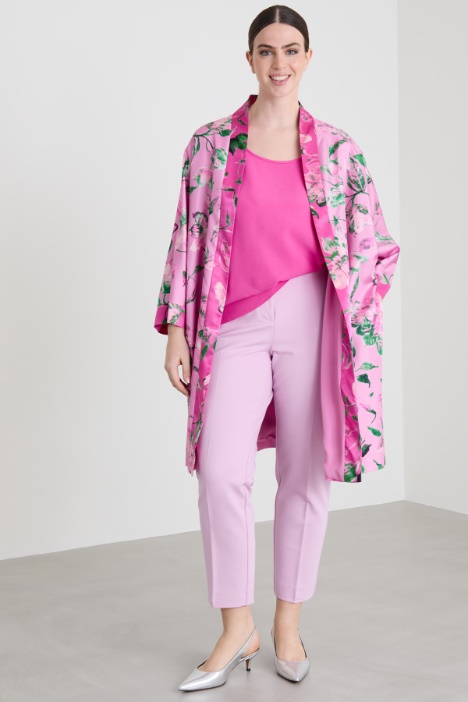 Spolverino in twill di seta