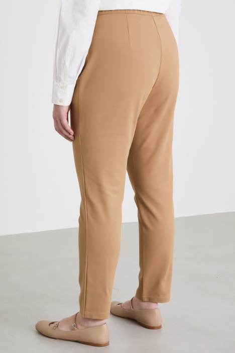 Pantaloni slim in tela