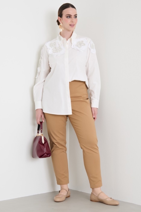 Canvas slim fit trousers Intrend