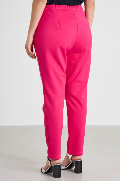 Pantaloni slim in tela