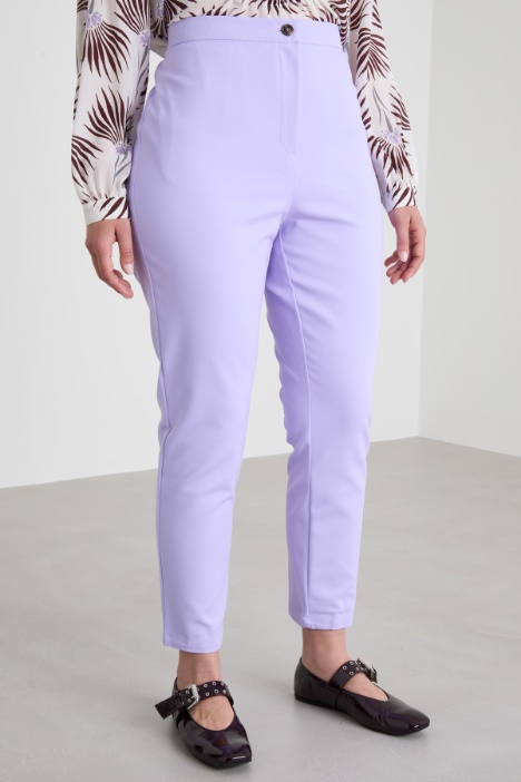 Pantaloni slim in tela