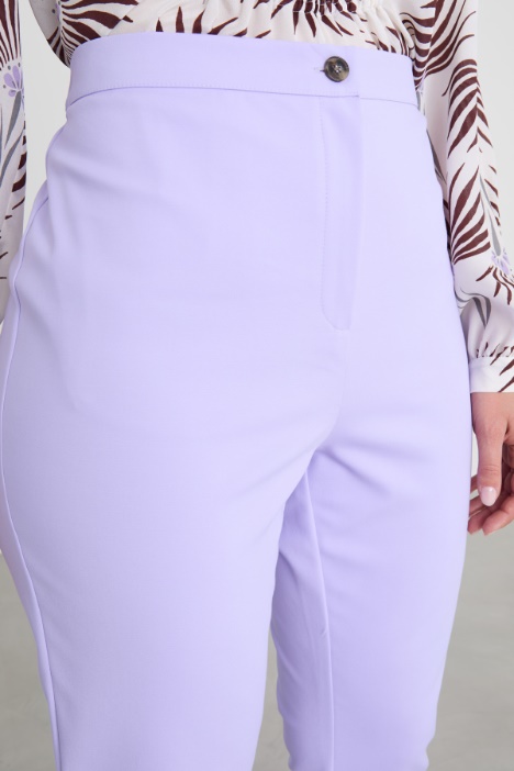 Pantaloni slim in tela