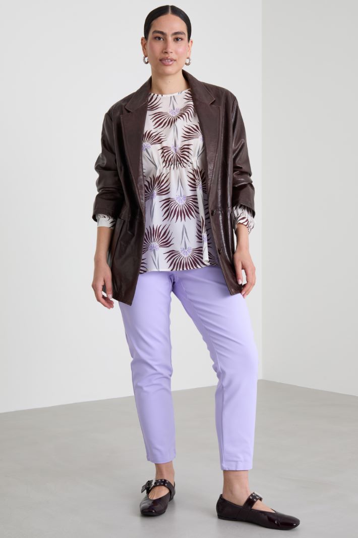 Pantaloni slim in tela Intrend
