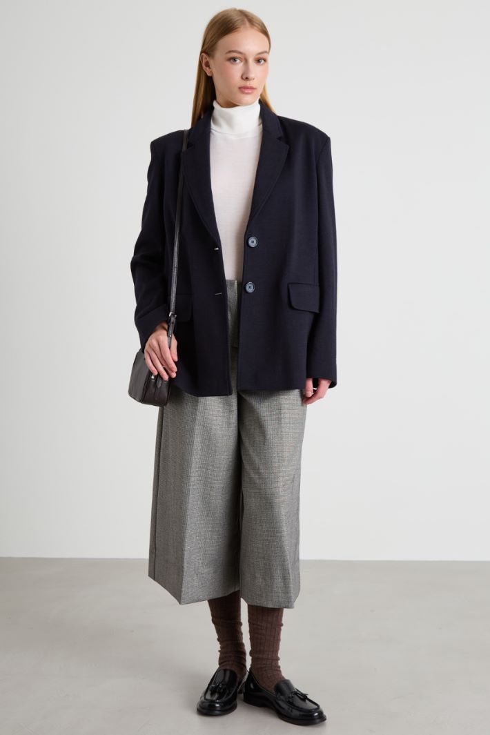 Cropped lurex trousers Intrend