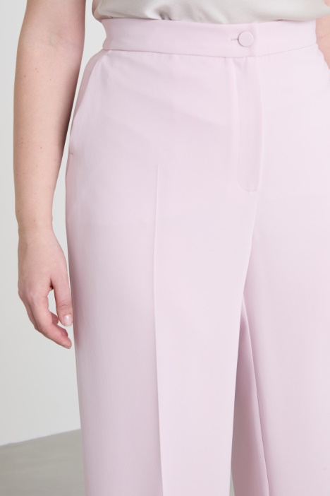 Pantaloni a palazzo in cady