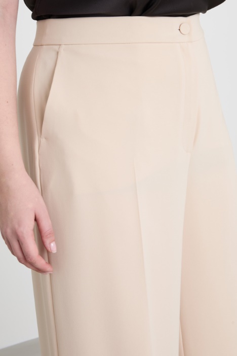 Pantaloni a palazzo in cady