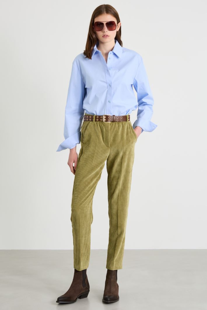 Velvet trousers Intrend