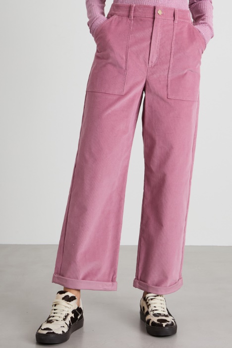 Pantaloni in velluto a coste