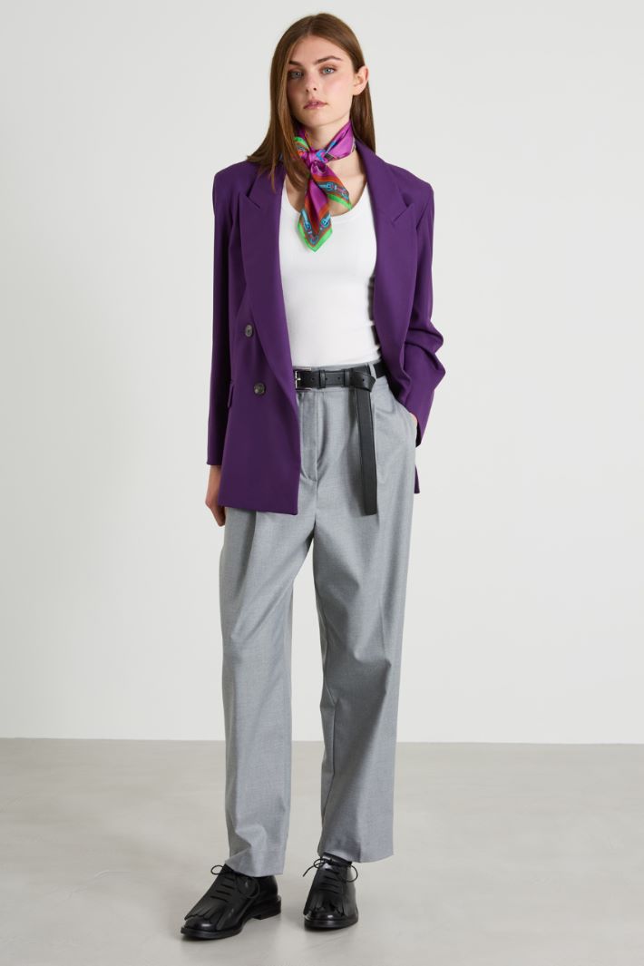 Pantaloni baggy con pinces