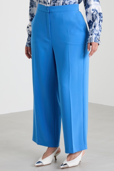 Pantalones rectos de cady