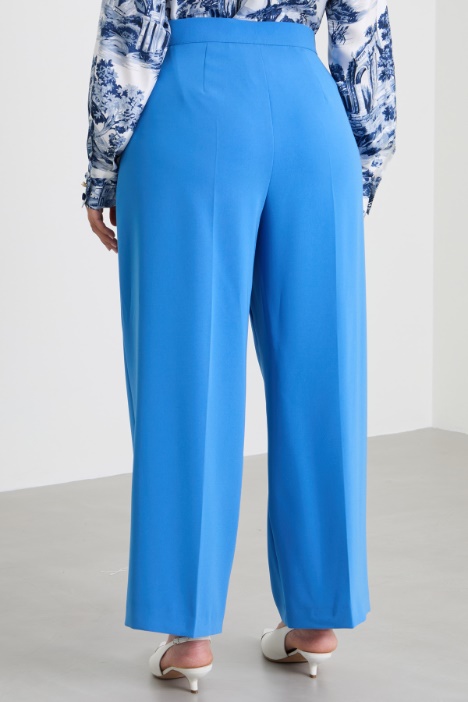 Pantalones rectos de cady