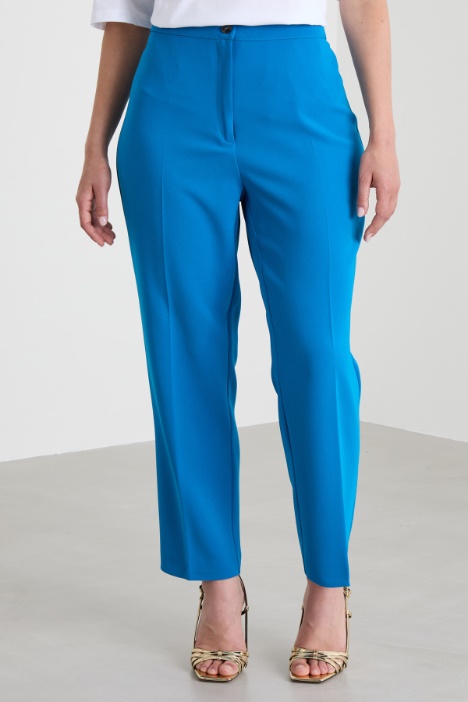 Pantaloni a sigaretta in cady