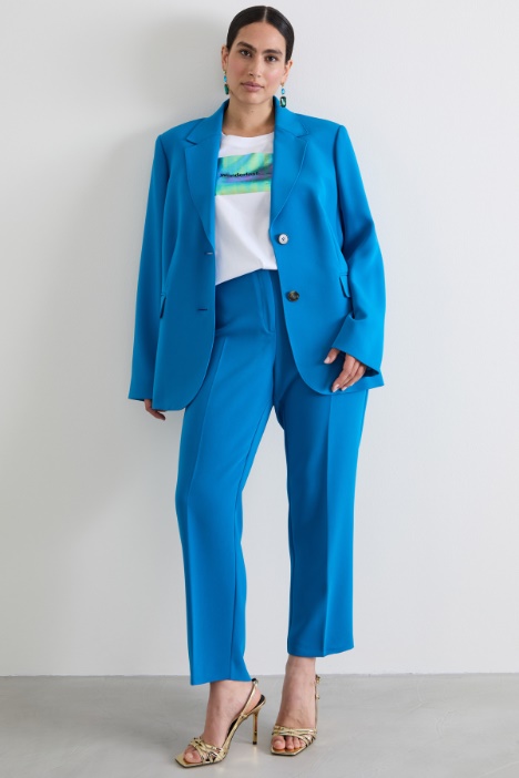 Pantaloni a sigaretta in cady Intrend