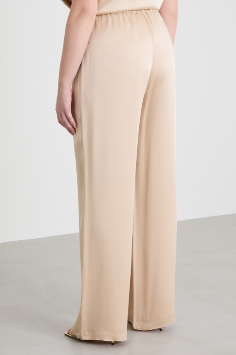 Pantaloni in enver satin lucido