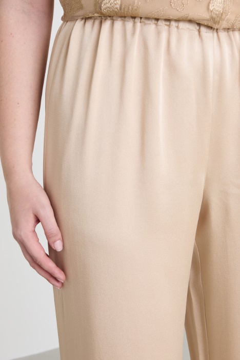 Pantaloni in enver satin lucido
