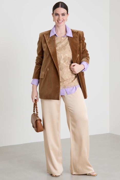 Shiny envers satin trousers Intrend