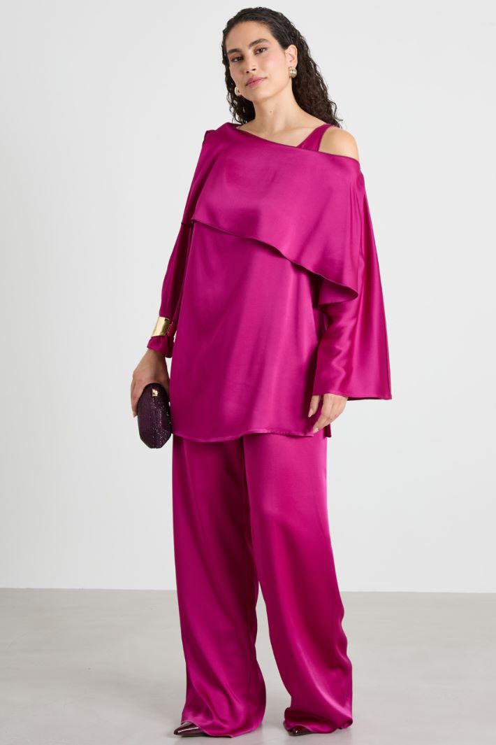 Shiny envers satin trousers Intrend