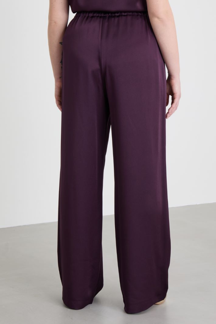 Shiny envers satin trousers Intrend - 3