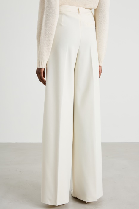 Pantaloni a palazzo in batavia