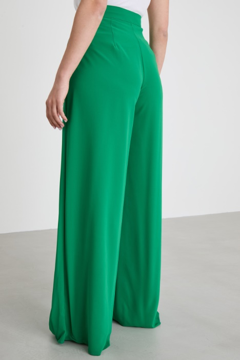 Pantaloni ampi in georgette