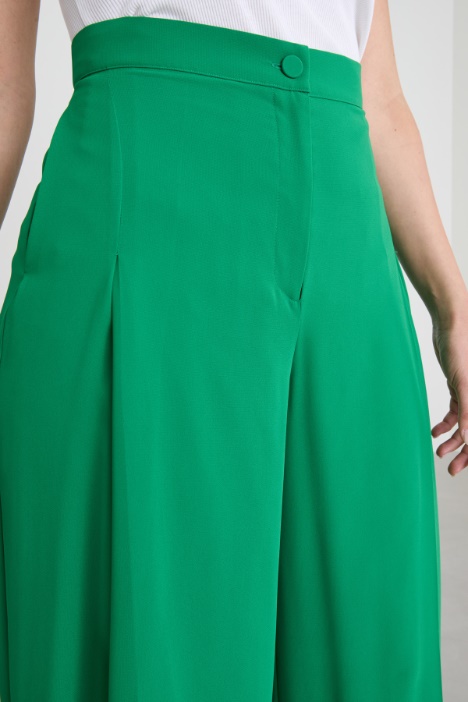 Pantaloni ampi in georgette