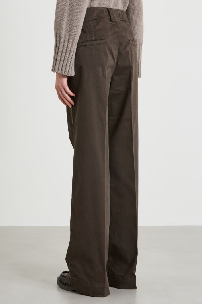 Cotton canvas trousers Intrend - 3
