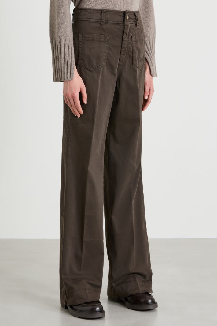Cotton canvas trousers Intrend - 2
