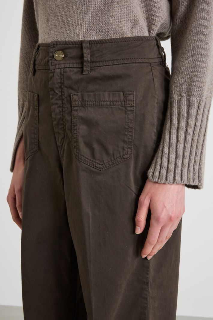 Cotton canvas trousers Intrend - 4