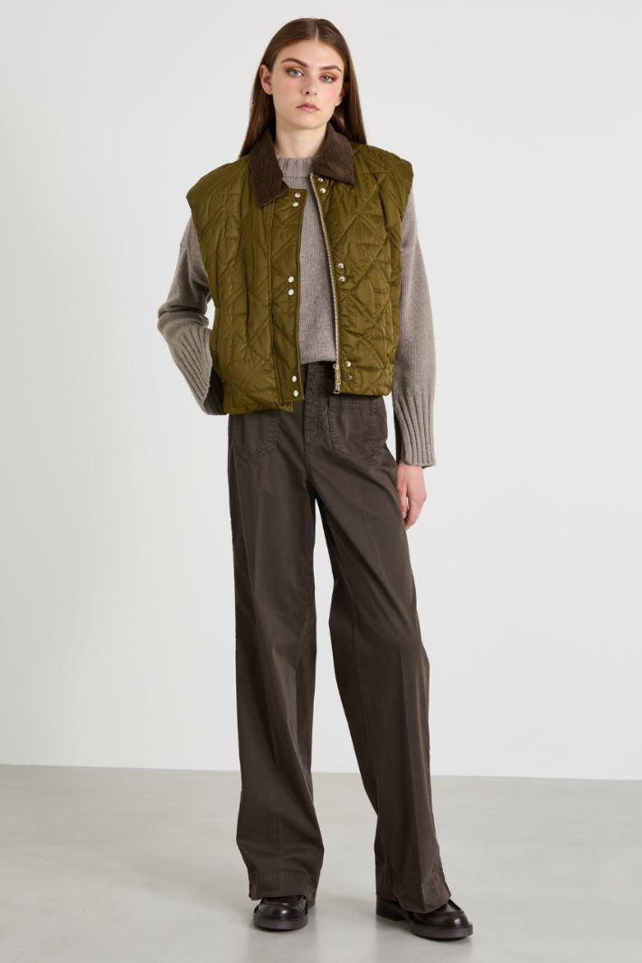 Cotton canvas trousers Intrend